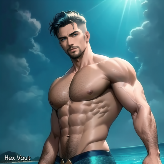Auron Merman Spirit Companion | Sexy Blue-Eyed Sea Entity | Lust, Love & Ocean Ritual Binding - Bisexual spirit