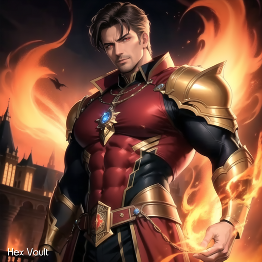 Baresh the Cinder-King – Bound Ifrit Djinn Mage Familiar | Fire Magic, Protection Spirit - Spirit lover - Straight