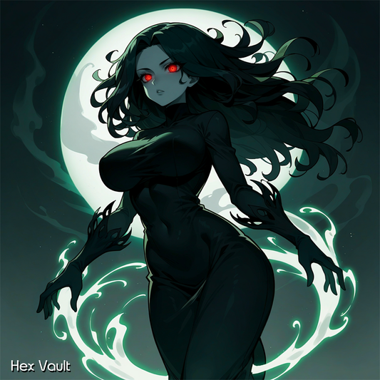 Camille – Phantom Spirit Companion, Red Eyes Black Hair, Dark Guardian  - Straight spirit
