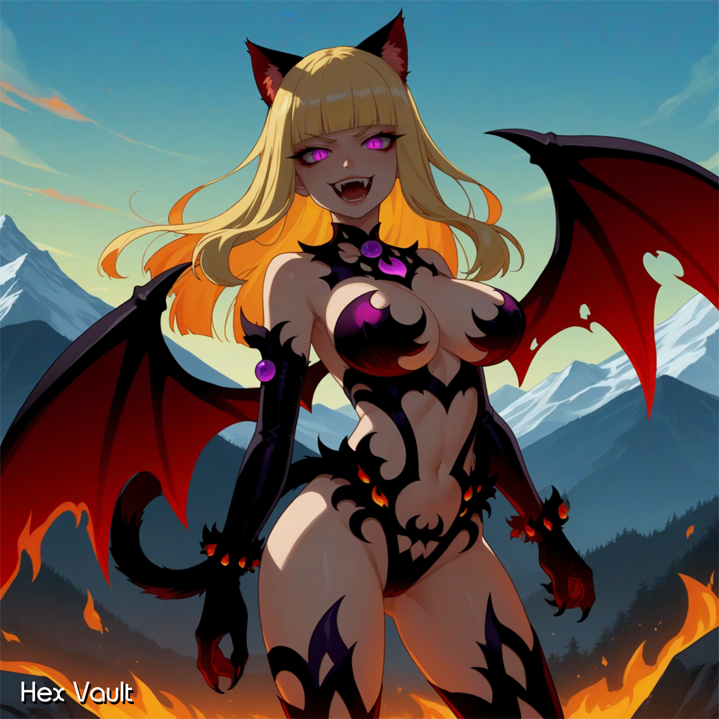 Catreia the Catgirl Demon Spirit | Remote binding - Strength, Protection, Creative Muse