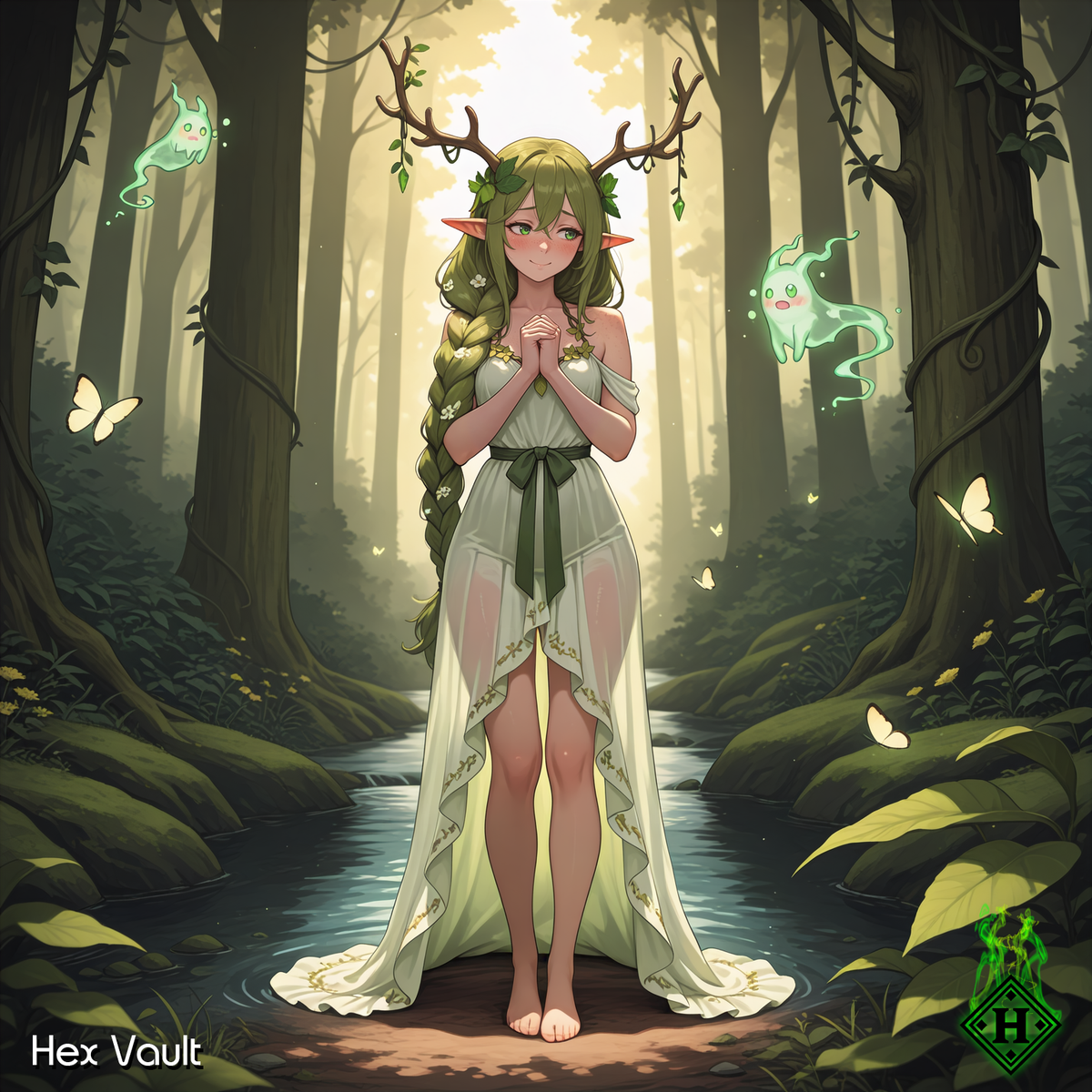Elavive High Level Dryad Spirit Binding | Shy Forest Enchantress | Light Arts Nature Spirit | Friendship binding