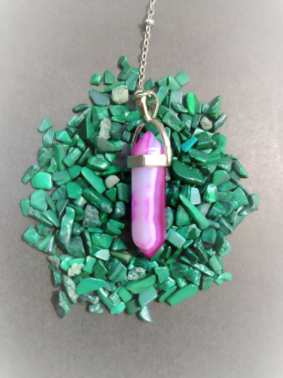 Péndulos hechos a mano con cadena de cuentas de acero inoxidable, comunicación con muñecas embrujadas, radiestesia, caza de fantasmas, paranormal, estilo bala