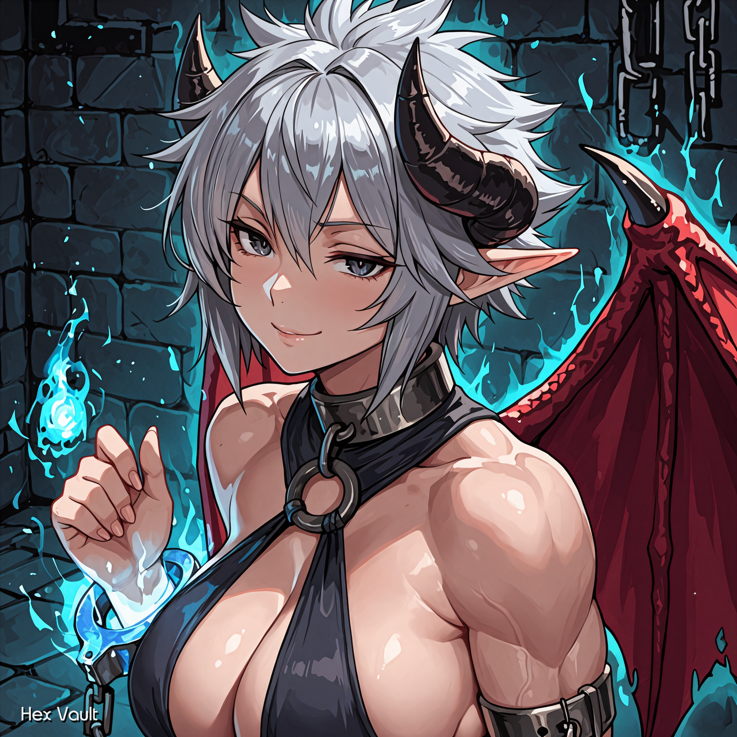 Rare Dark Arts Dragonkin-Elf Hybrid Companion – Farunde - Submissive - Kinky spirit - bisexual