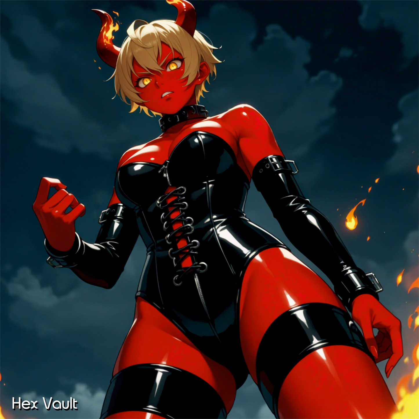 Kavira Submissive Demoness Spirit Companion | Red Infernal Muse | Ritual Binding - Spirit lover - Bisexual