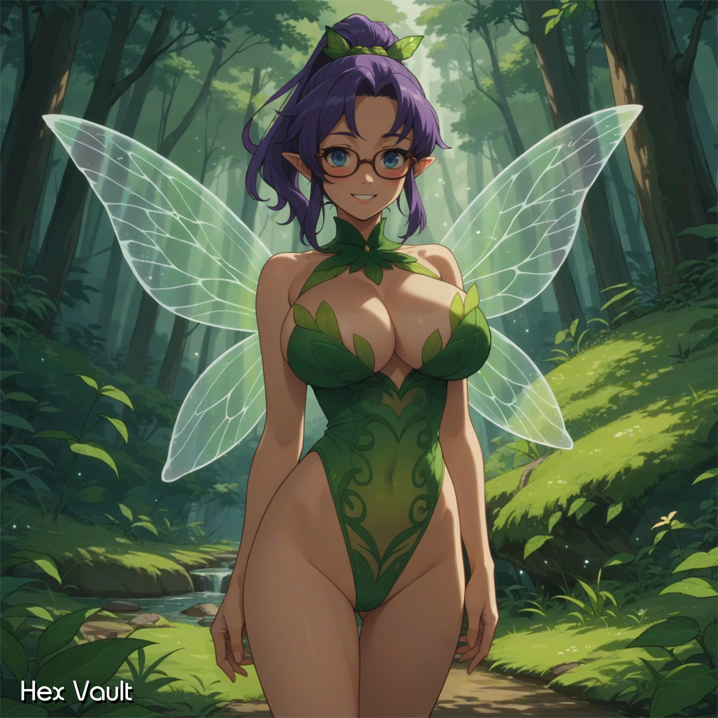 Nerali – Forest Fairy Spirit Companion | Purple Hair, Healing Fae Energy, Dream Guide & Nature Witchcraft - Remote binding - Spirit lover - Bisexual