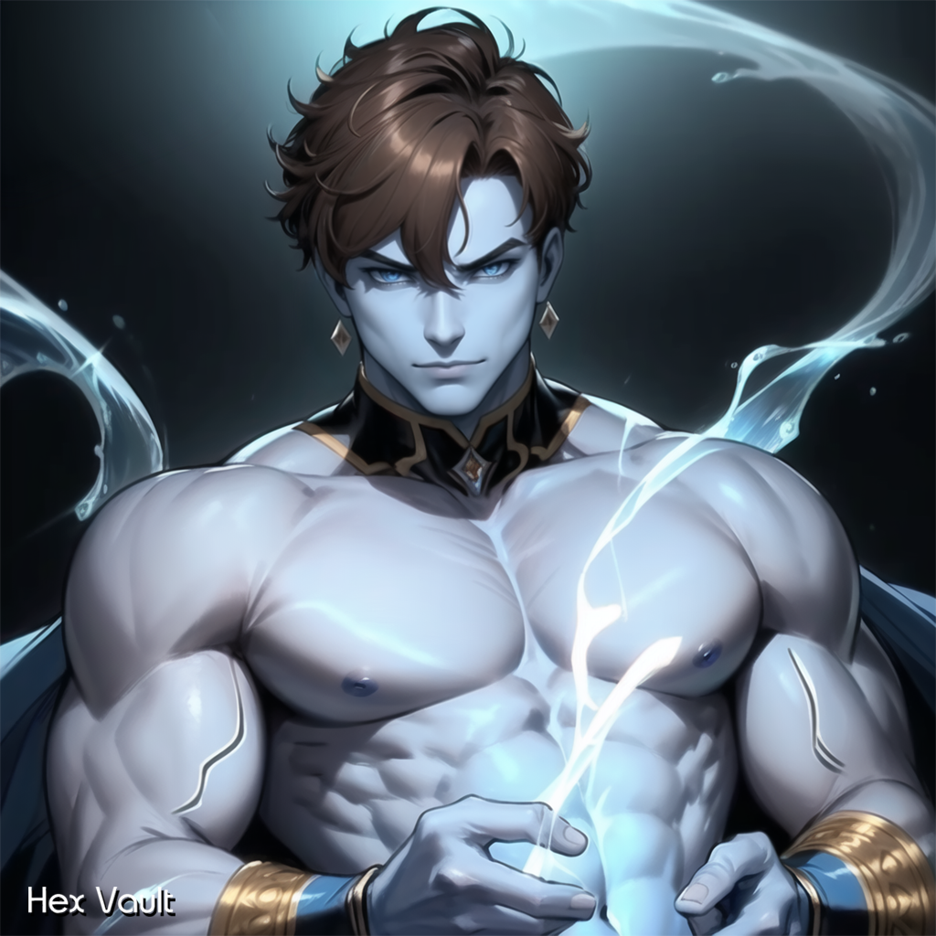 Marid Djinn Spirit Companion - Takesh the Ocean Guardian - Bisexual - Spirit lover