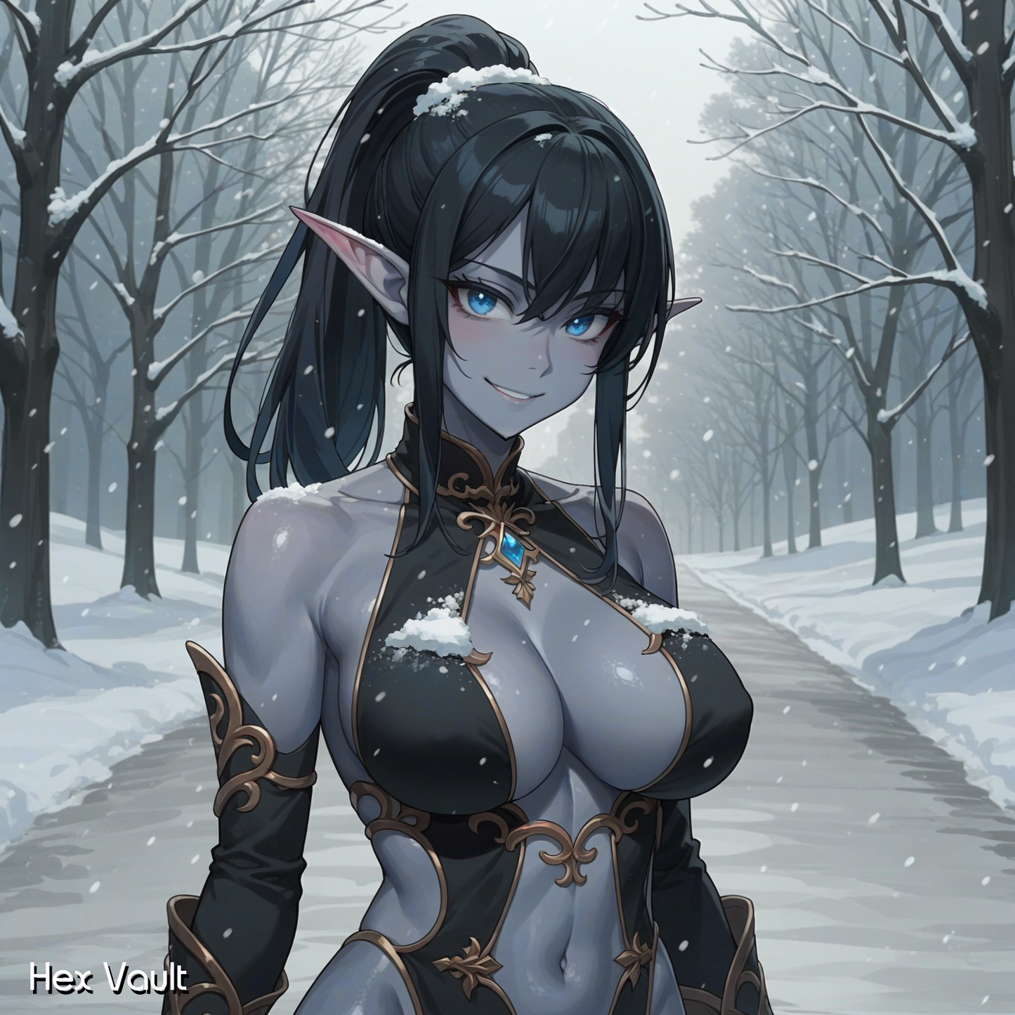 Eri Snow Drow Enchantress Spirit Companion – Blue Eyes, Intuition & Emotional Guidance- Remote binding