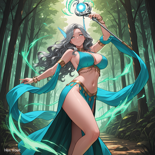 Eulana Air Nymph Mage Grey Arts , Spirit Guide Mental , Wind Intuition Companion - Remote binding