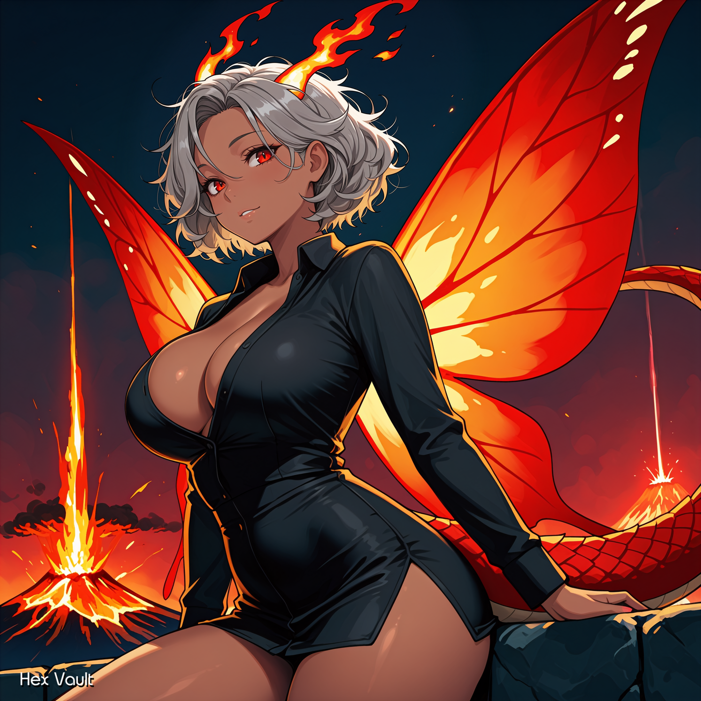 Gen Fire Fairy Dragonkin Spirit Companion Hybrid  Grey Arts Motivation Discipline Manifestation - Bisexual Dominant