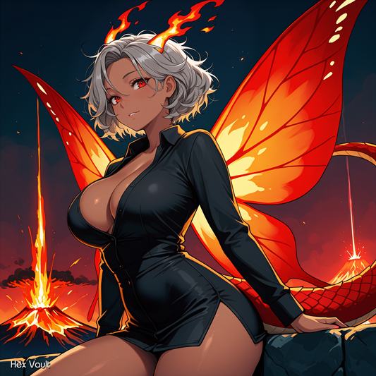 Gen Fire Fairy Dragonkin Spirit Companion Hybrid  Grey Arts Motivation Discipline Manifestation - Bisexual Dominant