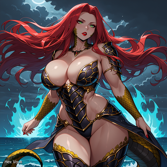 DA Gorgon Sea Enchantress Isarra | Sea Magic, Protection, Dominance - Remote binding - Straight