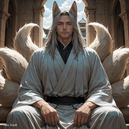 Zenko Kitsune Spirit Companion – Kaito – Elemental Mastery, Spiritual Guidance & Strategic Wisdom