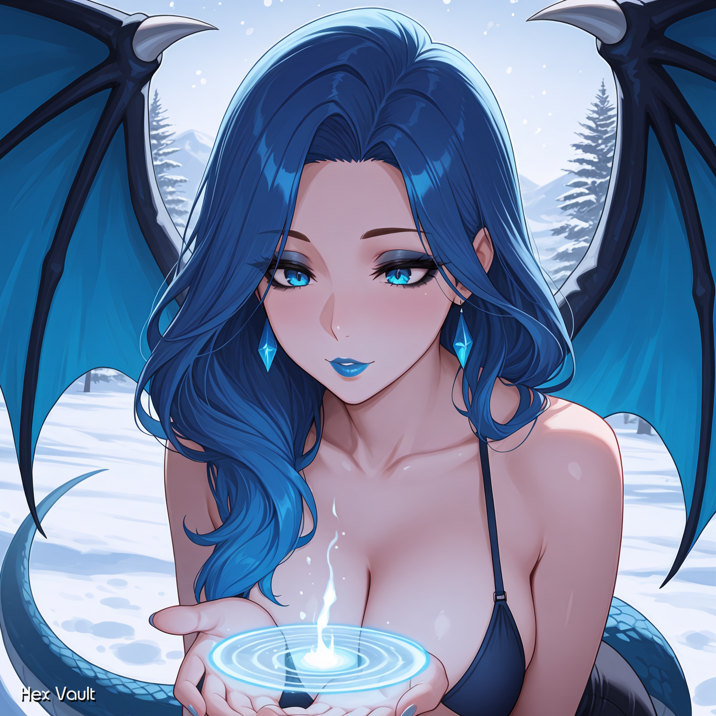 Kuine Ice Dragonkin Enchantress Spirit Companion | Dragon Guardian  - Remote binding