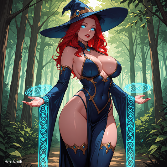 Reuna Grey Arts Witch Spirit Companion - Intuition Wisdom Magic Guide -Straight Domme
