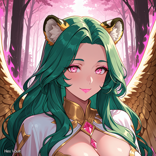 Suphin Light Arts Tiger Beastkin Angel Spirit Companion |  Forest Guardian - Healing Entity Binding - Straight submissive