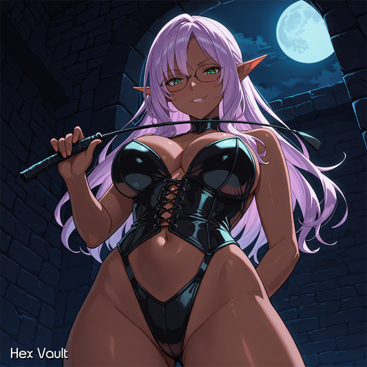 Dark Elf Dominatrix Spirit Companion Taliesin | Dark Arts | Power Confidence Discipline
