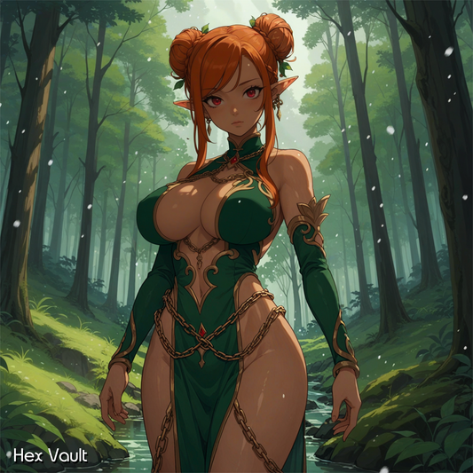 Lenca – High Elf Royal Spirit Companion | Confidence, Discipline & Kinky BDSM Guidance | Remote binding