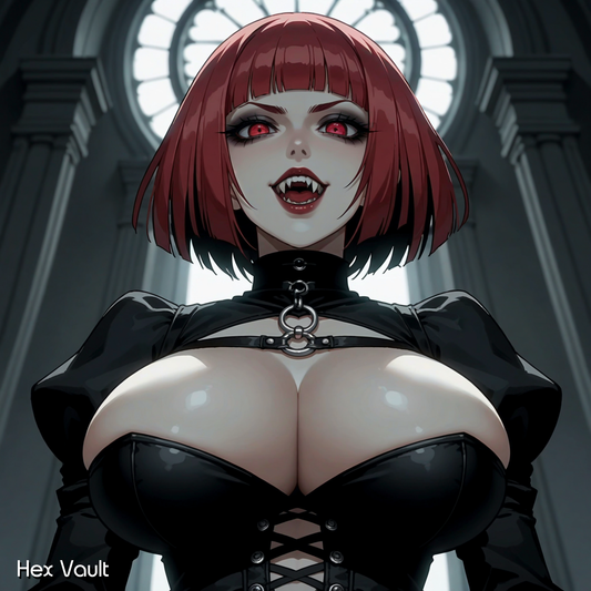 Mistique: Crimson-Eyed Vampire Spirit Companion for Passionate Energetic Connections - Bisexual