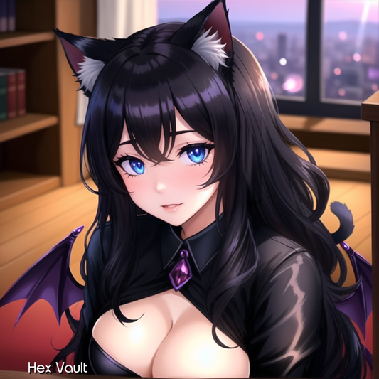 Mofumi the Succubus Catgirl – Beastkin Companion | Mystic Familiar | Spirit binding