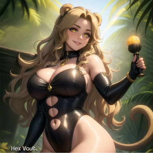 Naluri – Golden Monkey Beastkin Spirit of Joy, Vitality & Clever Wisdom | Radiant Familiar Binding for Energy, Luck & Laughter