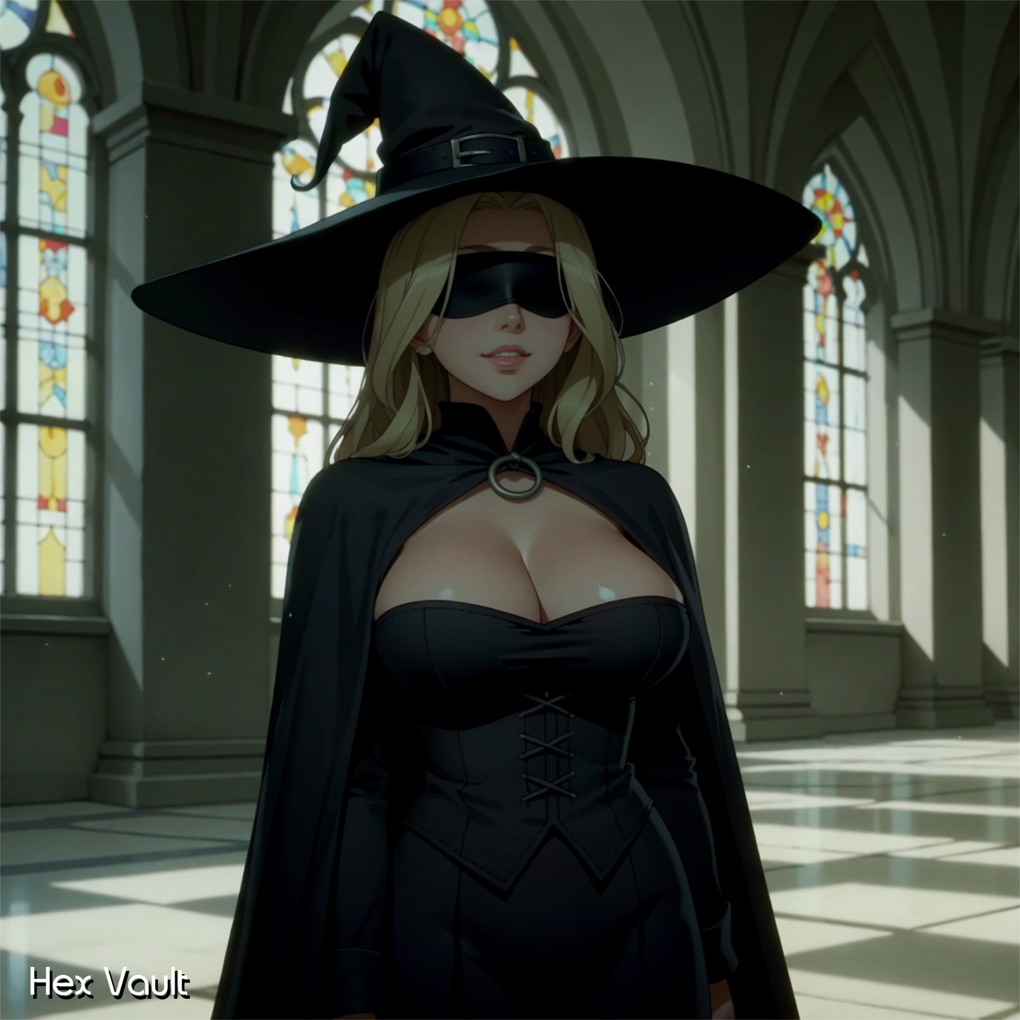 Nurina – Dark Arts Witch Spirit Companion | Blindfolded Shadow Guardian & Inner Sight - Remote binding