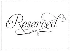 Reserved - 19th December -Daniel