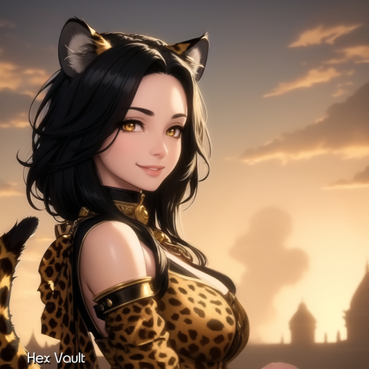 Sajani the Astral Cheetah Beastkin Spirit Guide | Celestial Companion for Peace, Healing & Intuition