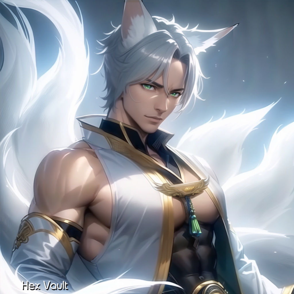 Shirogane the Silver Kitsune Spirit | Balance & Lunar Wisdom | Calming Protection & Spiritual Guidance