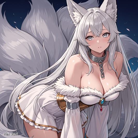 Shiroyume 5 Tailed Zenko Kitsune Spirit Companion –  Emotional Healing, Dreamwork & Sensual Devotion - Bisexual Submissive