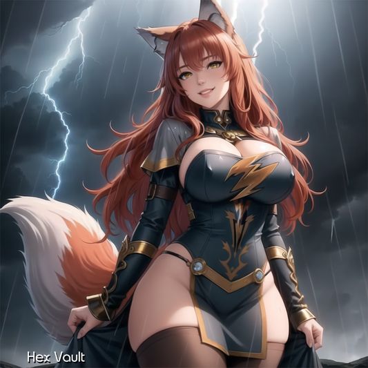 Uris the Red Storm Wolf Spirit Companion • Beastkin of Courage, Freedom & Emotional Renewal • Energetic Guardian Spirit